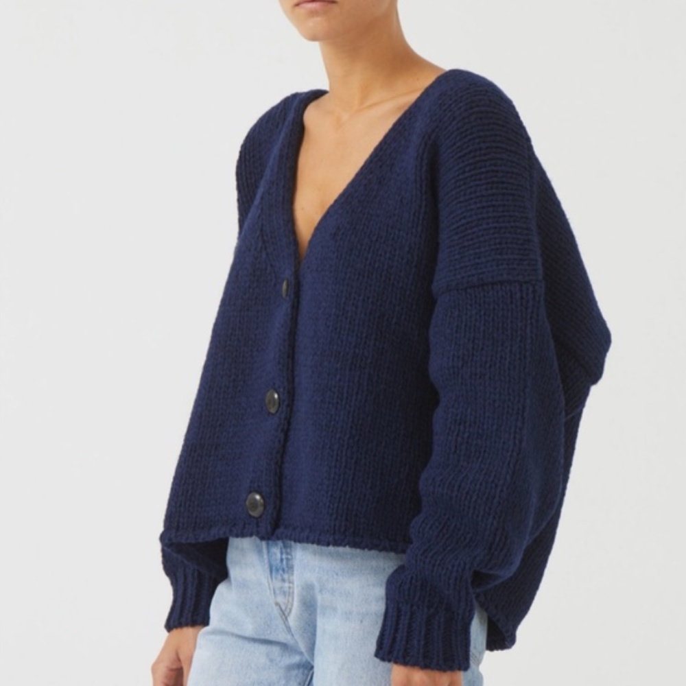 Babaa Sweater No 57 Navy Wool